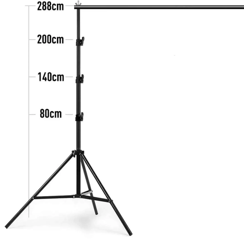 Zestaw Statyw do Teł Tła + Tło Kartonowe Białe 2,72x10m