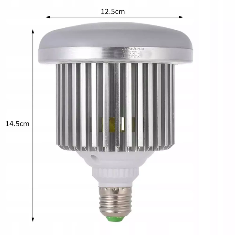 Fotograficzna Żarówka LED 85W E27 z Pilotem 5500K