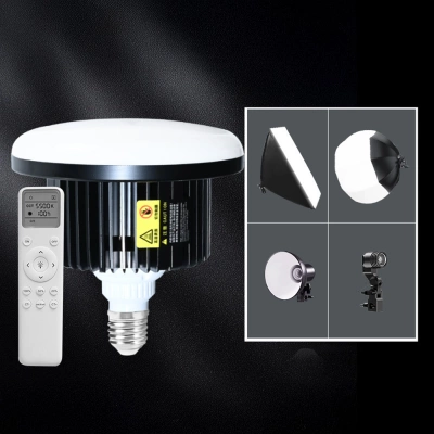 4x Żarówka Fotograficzna E27 LED 285W do Lampy Softboxa + Pilot LCD