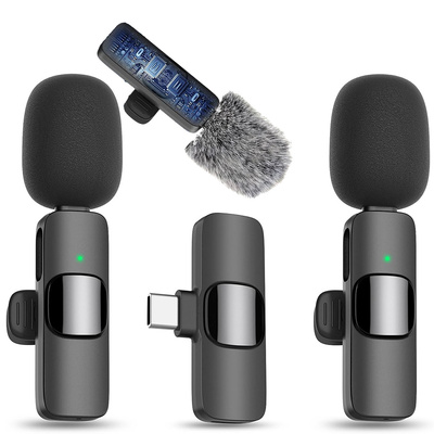 2x Mikrofon Bezprzewodowy Krawatowy do Telefonu Smartfona USB C iPhone Android