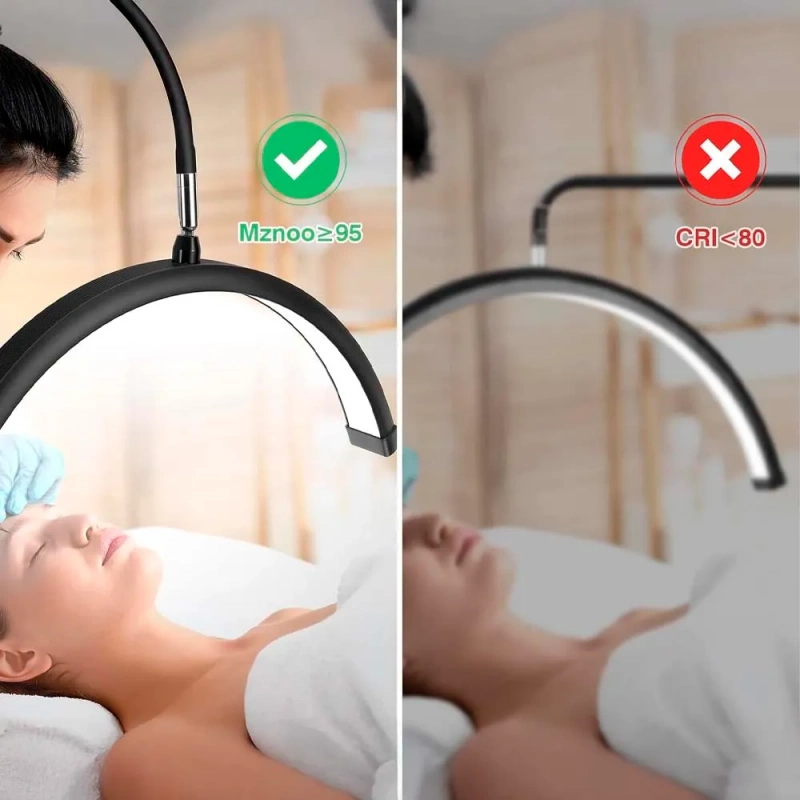 Lampa Kosmetyczna LED Moon Giętka 20W na Kółkach Mobilna do Paznokci Rzęs  