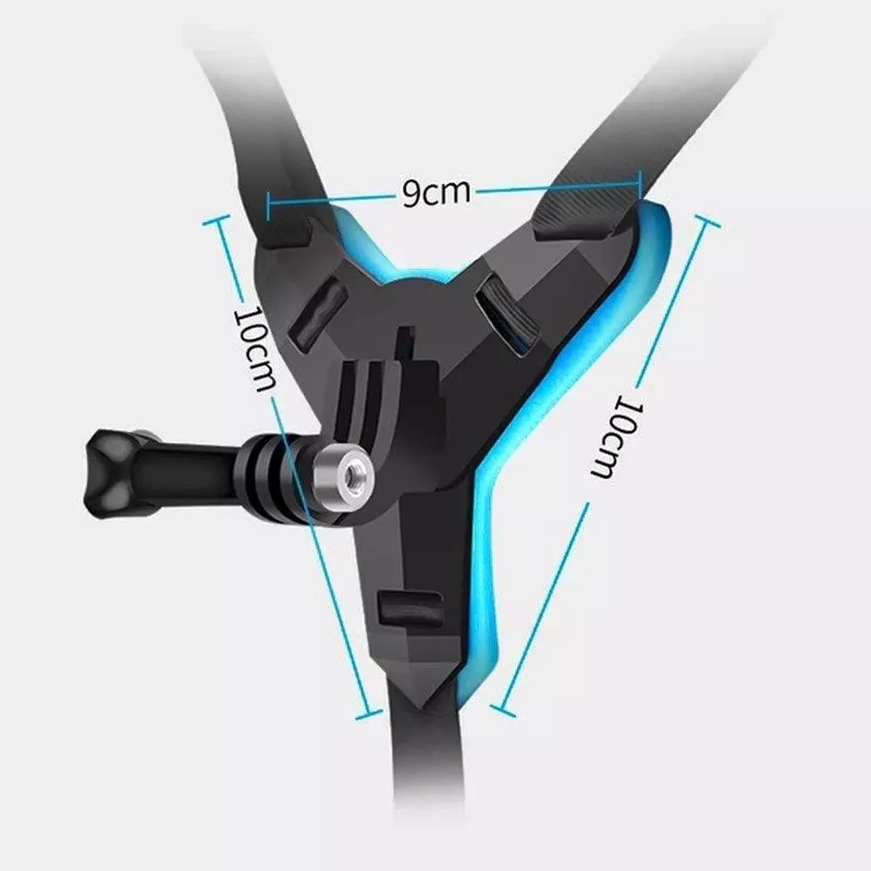 Uchwyt na Kask Szczękę do GoPro Hero 13 12 11 10 9 8 7 Mini + GRATIS! Zestaw montażowy 3M
