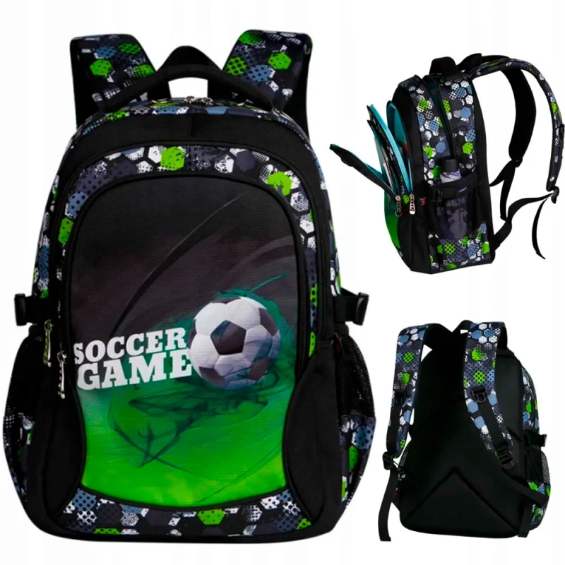 Plecak Szkolny Tornister Football Piłka Nożna dla Chłopca Klasa 1-8 Edison