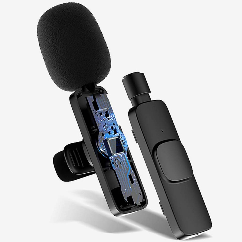 2x Mikrofon Bezprzewodowy Krawatowy do Telefonu Lightning iPhone 14 13 12 11 