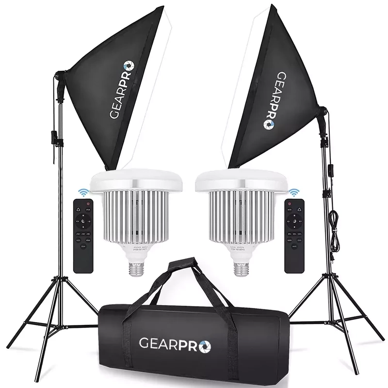 2x Softbox Zestaw Oświetlenie Ciągłe 2x 85W 50x70cm