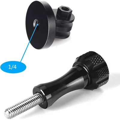 Adapter Statywowy Aluminiowy 1/4" do Kamer GoPro 13 12 11 10 DJI Action 