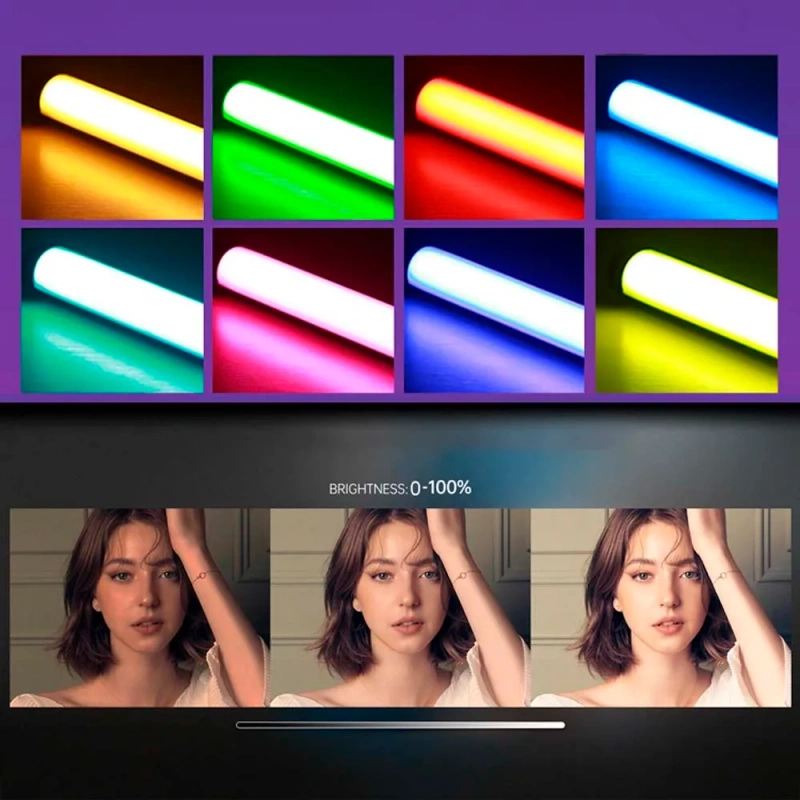 Miecz Świetlny RGB LED 40W Profesjonalny Lampa Fotograficzna Video