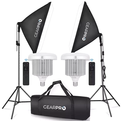 2x Softbox Zestaw Oświetlenie Ciągłe 2x 85W 50x70cm