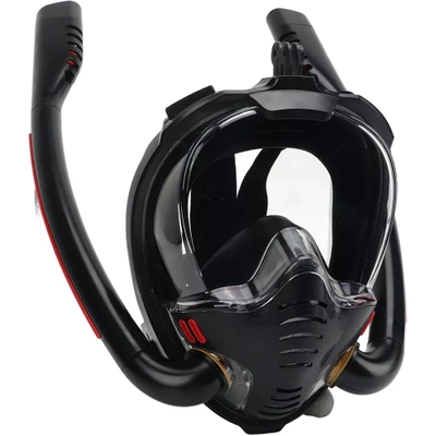 Maska Pełnotwarzowa do Snorkelingu Nurkowania 2 Rurki Uchwyt GoPro L/XL  Ani Fog PRO