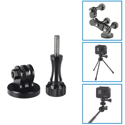Adapter Statywowy Aluminiowy 1/4" do Kamer GoPro 13 12 11 10 DJI Action 