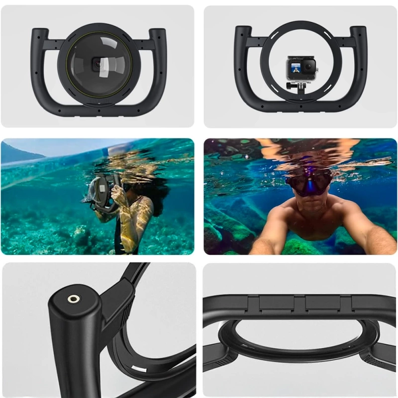 Obudowa Wodoszczelna Port Dome do GoPro 13 12 11 10 9 + GRATIS! Zestaw montażowy 3M