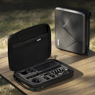 Walizka Etui Case Telesin do Kamery Sportowej DJI Action 5 4 3 + GRATIS! Zestaw montażowy 3M