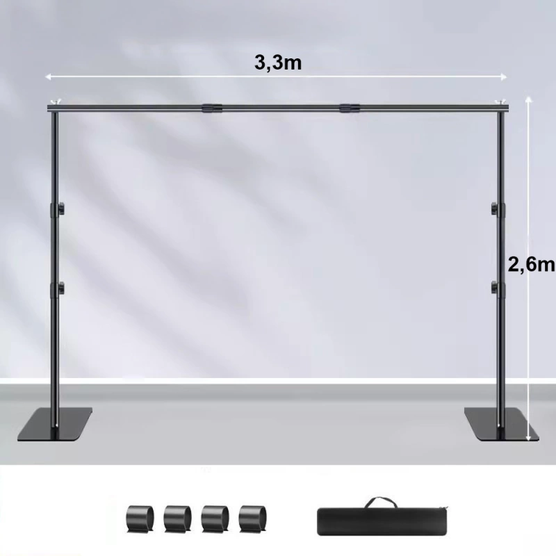 Statyw do Tła fotograficznego Zestaw do Tel Mocny   2.6 x 3.3 m