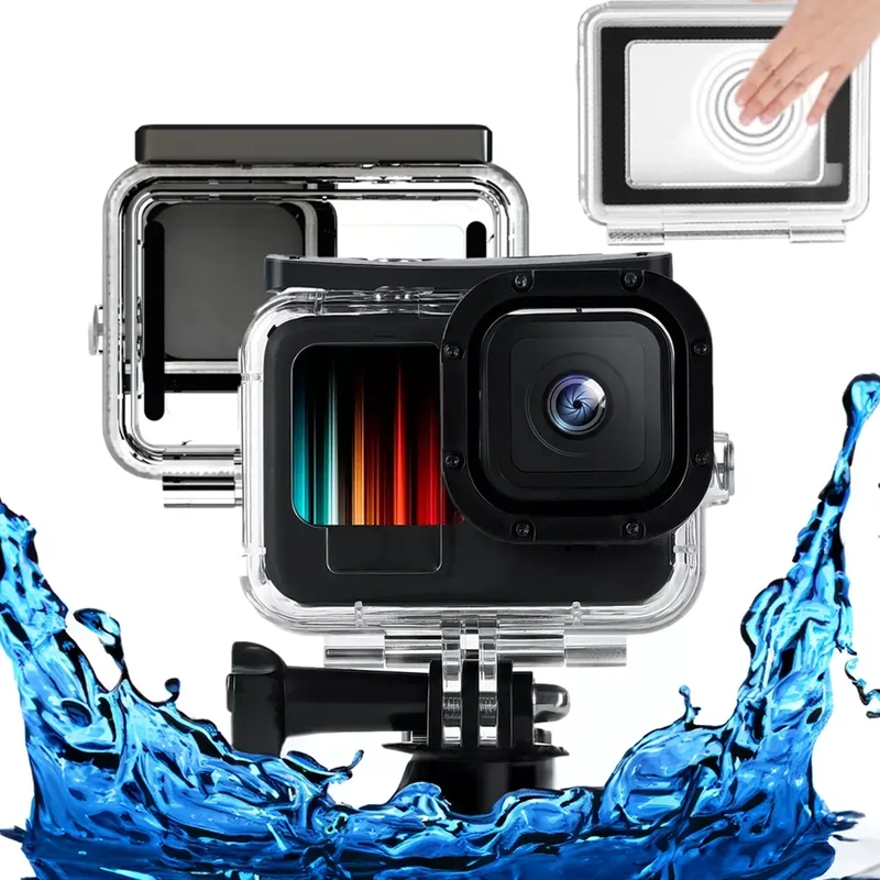 Dotykowa Obudowa Wodoszczelna Wodoodporna 50m do Gopro 13 12 11 10 9 Black