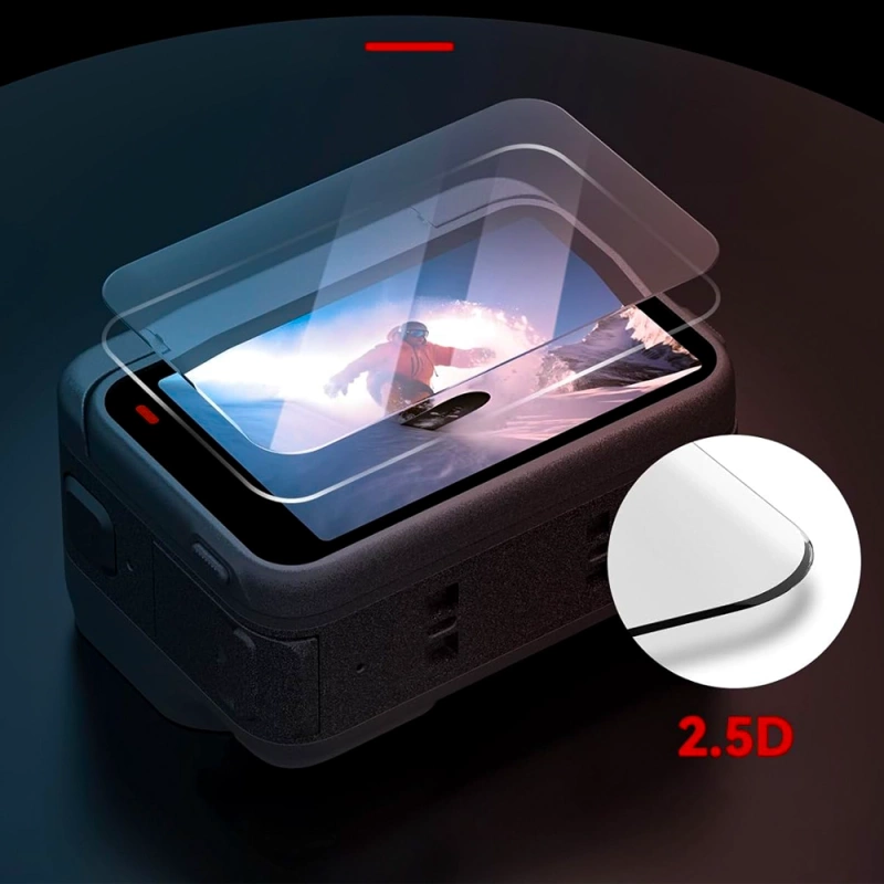 Szkło Hartowane 9H na Ekran Obiektyw 3w1 do Insta 360 Ace Pro 2