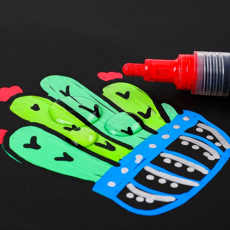 Markery Akrylowe Zestaw 60 Sztuk Pisaki Flamastry Mazaki Jupai Wododporne 