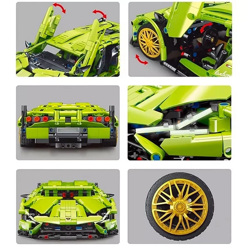 Klocki Mould King Samochód Lamborghini Sian 1133el 32cm na Prezent