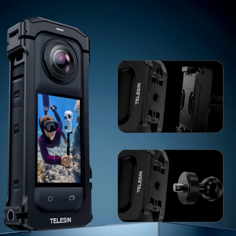 Obudowa Aluminiowa Ramka Montażowa Frame Mount do Insta 360 X4