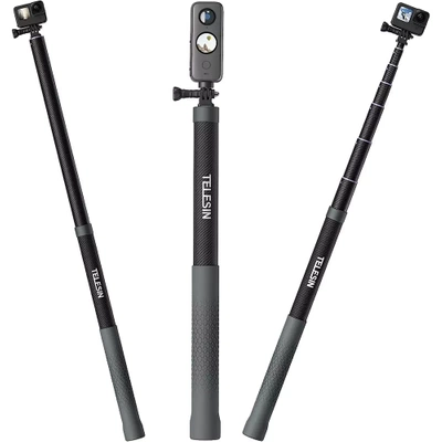 Outlet - Statyw Monopod Kijek Karbonowy 3m Telesin do GoPro DJI Telefonu Kamery