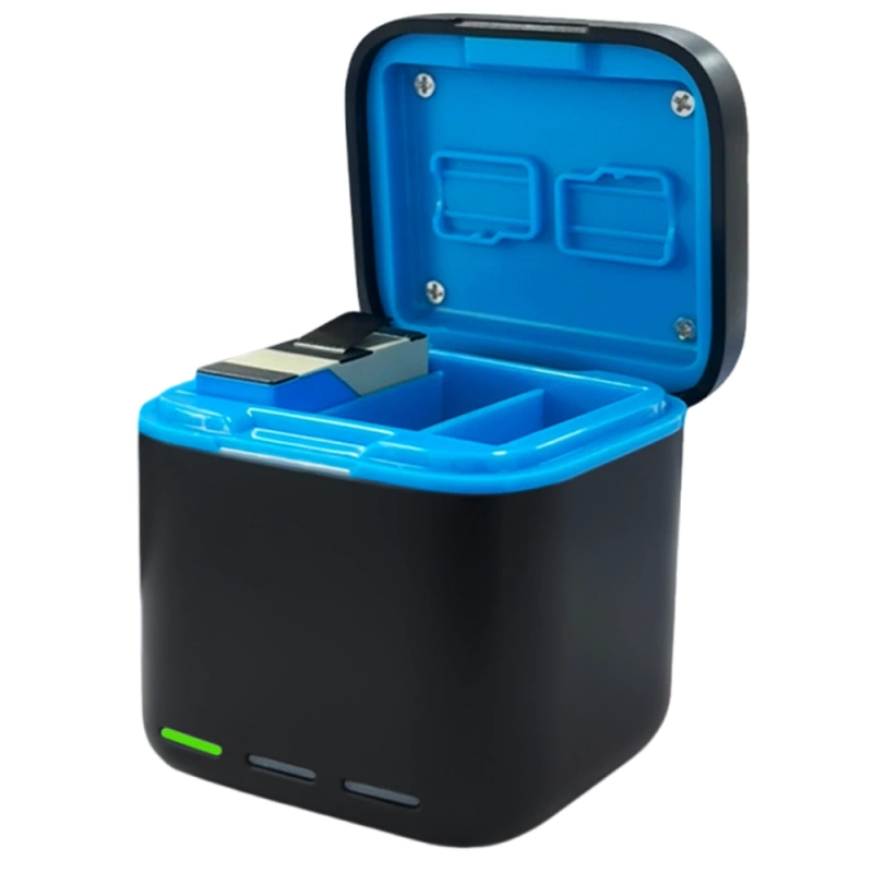 Ładowarka 3 Kanałowa Box Hub na 3x Akumulator Baterie do GoPro HERO 13 + GRATIS! Zestaw montażowy 3M