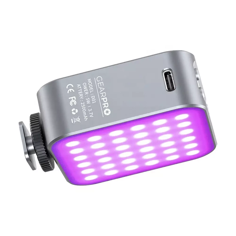 Lampa Fotograficzna Video RGB / Bi Color LED Dwustronna Aku 2500mAh