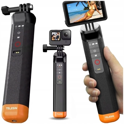 Uchwyt Pływający Boja z Pilotem Bluetooth Wodoodporna do GoPro 13 12 11 10 9 8 + GRATIS! Zestaw montażowy 3M