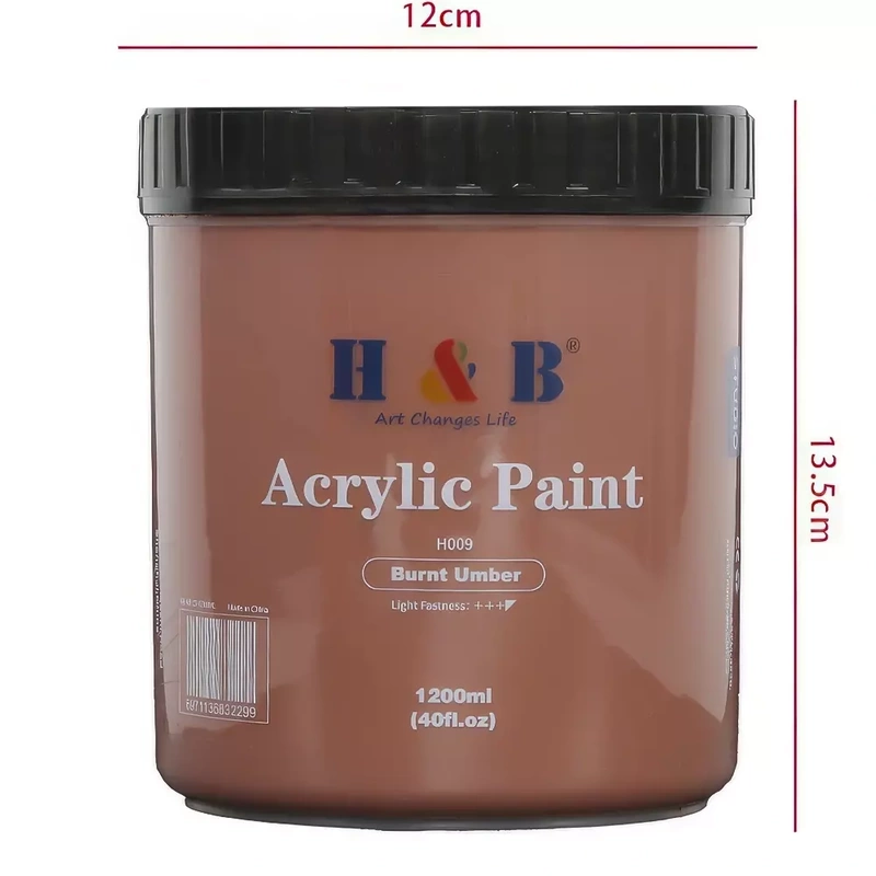 Farba Akrylowa 1200 ml - Brązowa / Burnt Umber