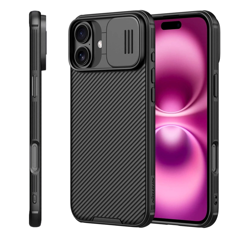 Etui Nillkin CamShield Pro + 3x Szkło Hartowane 9H z Aplikatorem do iPhone 16