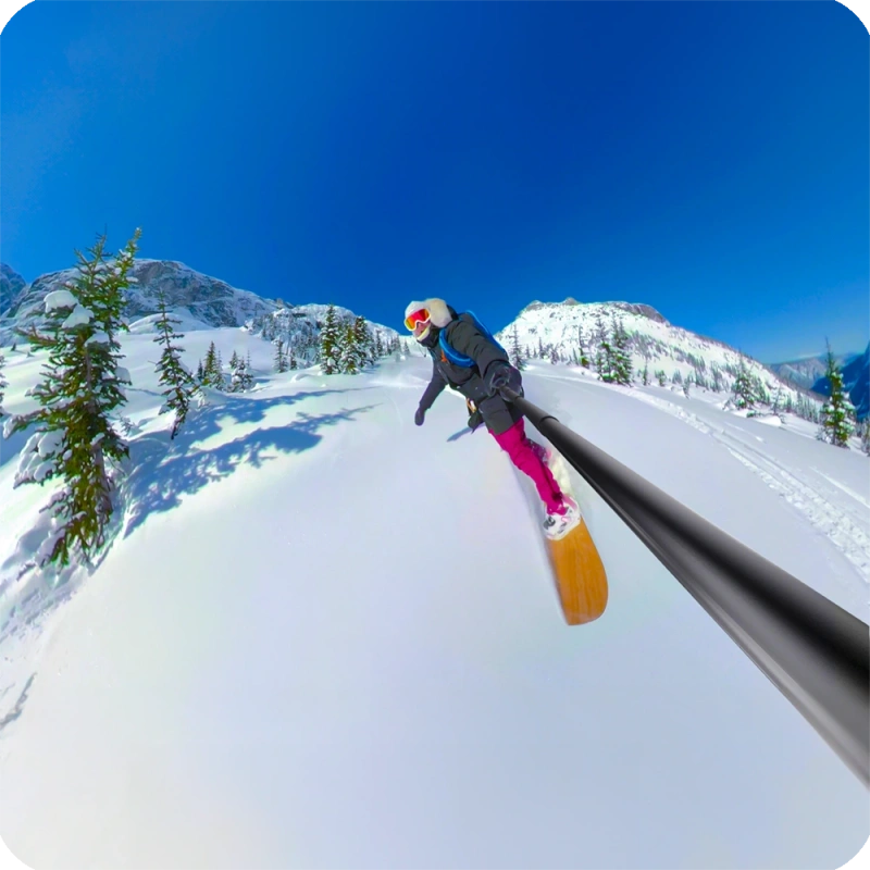 Uchwyt Monopod Statyw do Insta360 GoPro Invisible Selfie Stick 121cm + GRATIS! Zestaw montażowy 3M