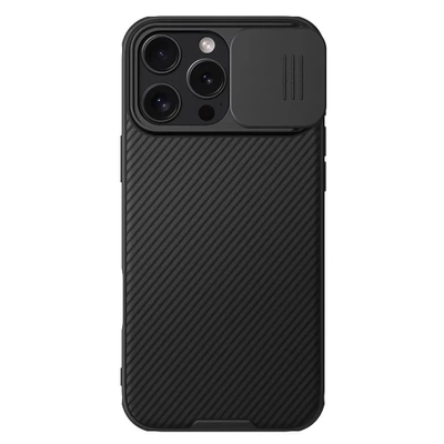 Etui Plecki Obudowa Czarna Mocna Case z Osłoną Aparatu do iPhone 16 PRO MAX