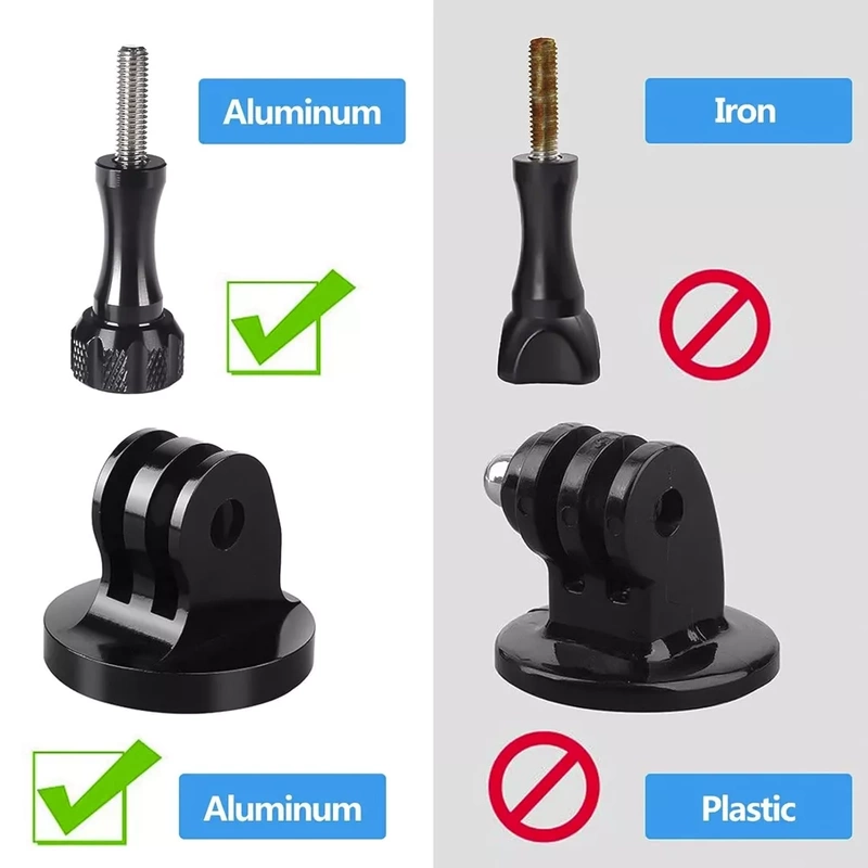 Adapter Statywowy Aluminiowy 1/4" do Kamer GoPro 13 12 11 10 DJI Action 