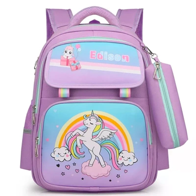 Plecak Szkolny Tornister Jednorożec dla Dziewczynki Klasa 1-3 Edison Pro
