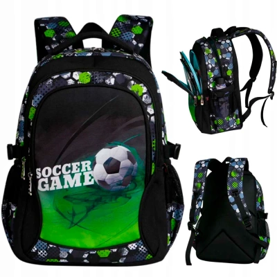 Plecak Szkolny Tornister Football Piłka Nożna dla Chłopca Klasa 1-8 Edison