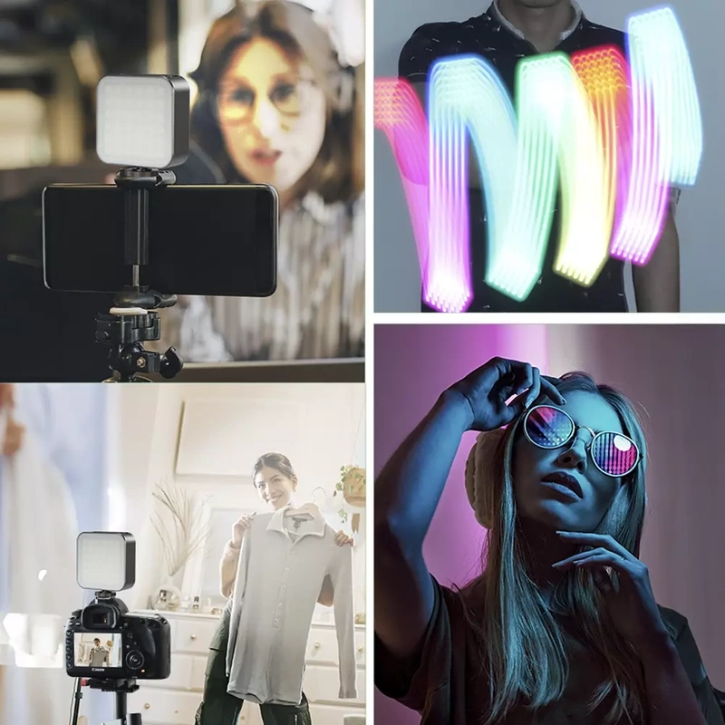 Lampa Fotograficzna Video RGB / Bi Color LED Dwustronna Aku 2500mAh