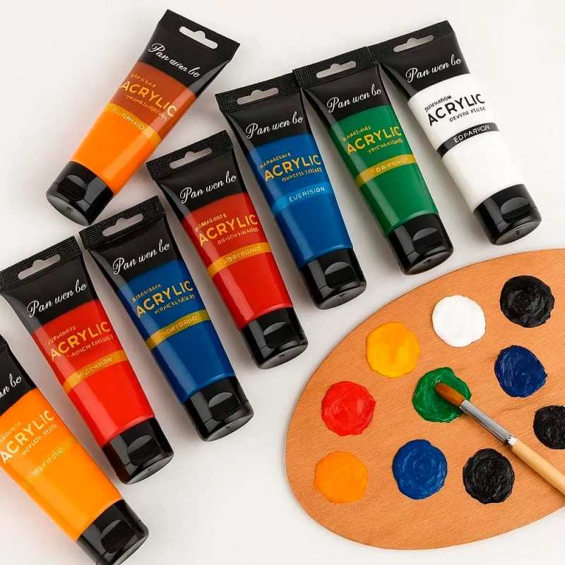 Farby Akrylowe 12x75ml Zestaw Fab Akrylowych W Dużych Tubkach