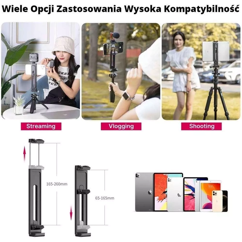 Outlet - Uchwyt Adapter na Tablet Telefon do Statywu Kijka Ulanzi Upad 2