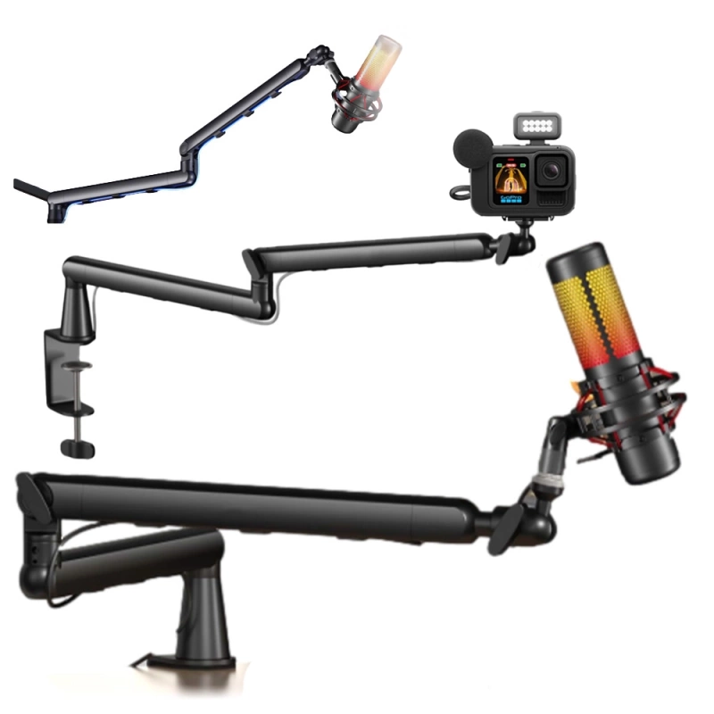 Uchwyt Stołowy Biurkowy Studyjny Ramię Statyw do Mikrofonu Telefonu Kamery