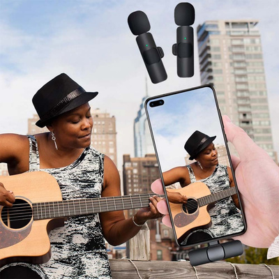 2x Mikrofon Bezprzewodowy Krawatowy do Telefonu Lightning iPhone 14 13 12 11 