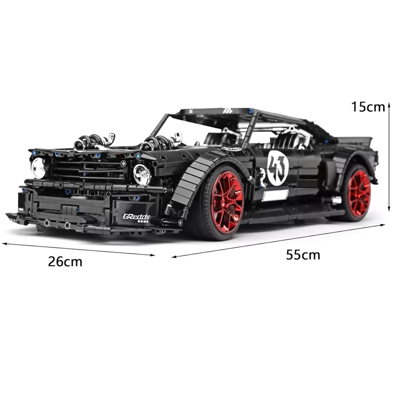 Klocki Technic Samochód Mustang 3201 el. Mould King 55cm 