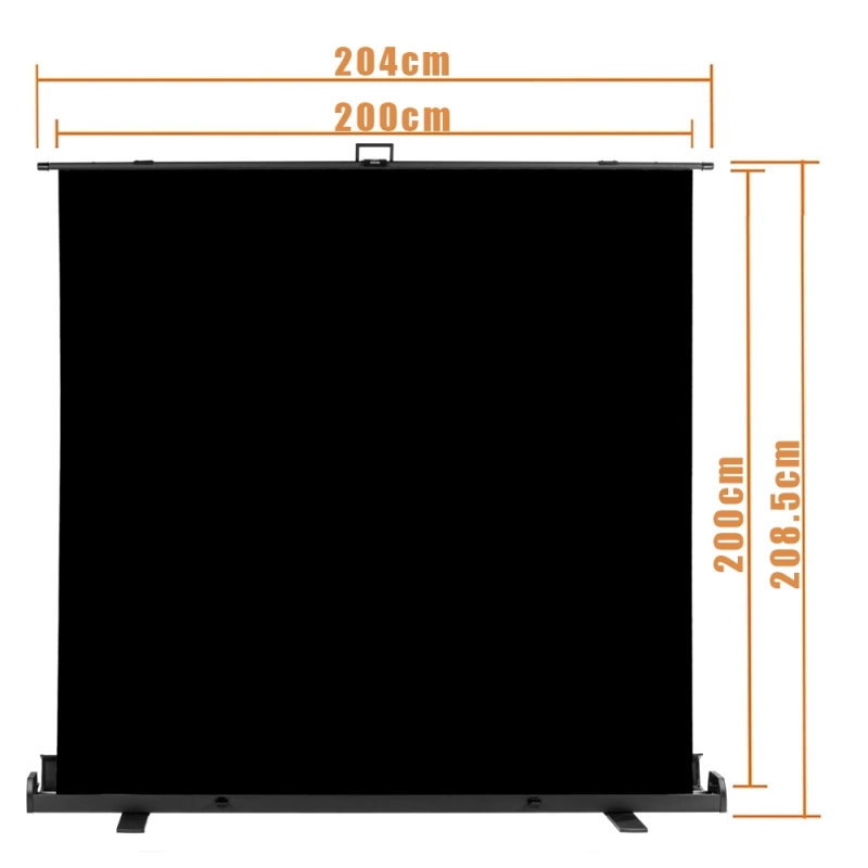 Tło Fotograficzne Czarne Typu Roll Up 2x2m