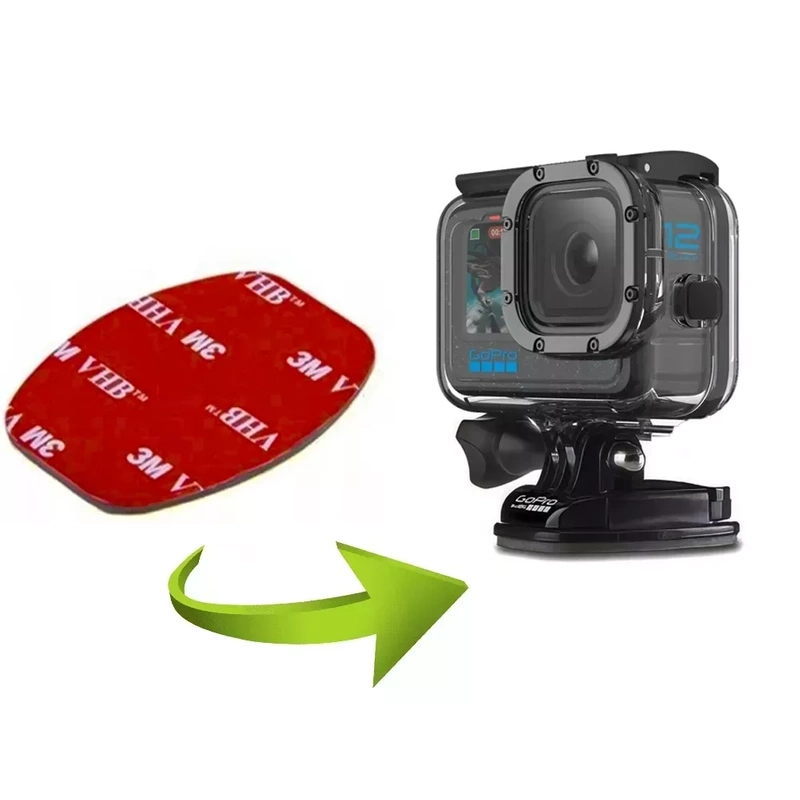 Uchwyt Przylepiec 3M Naklejka Baza do Kasku Kamer GoPro DJI Action Insta360