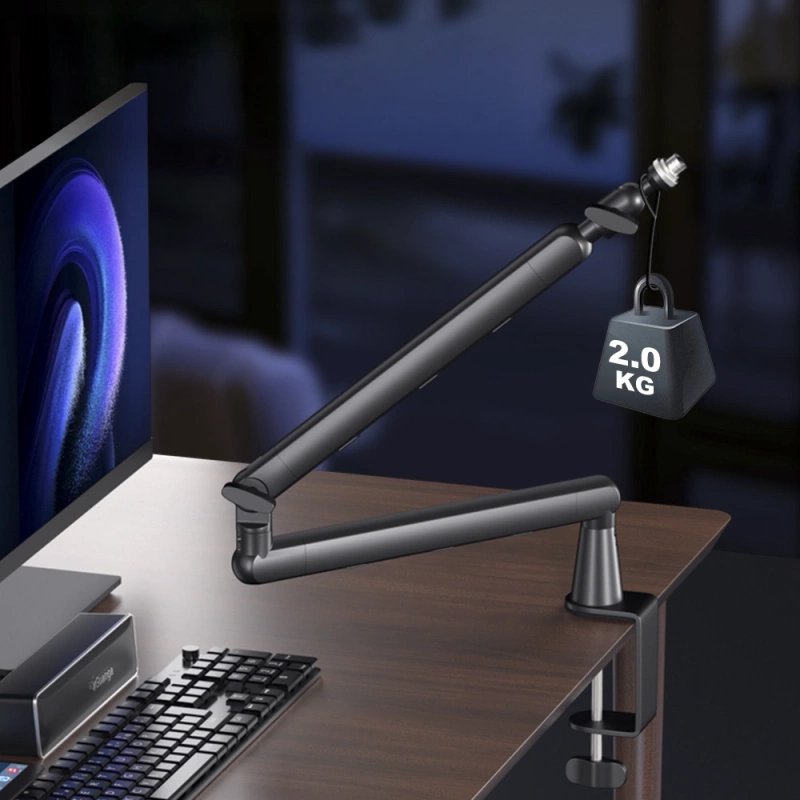 Uchwyt Stołowy Biurkowy Studyjny Ramię Statyw do Mikrofonu Telefonu Kamery