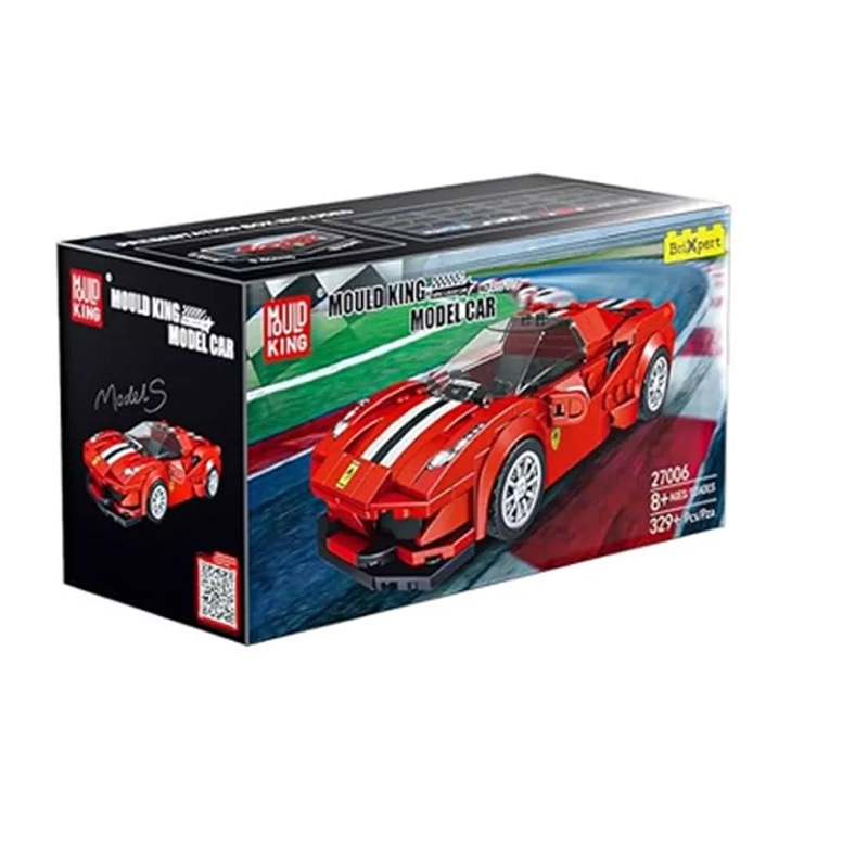 Klocki Mould King Samochód Ferrari F488 329el na Prezent Kolekcjonerski