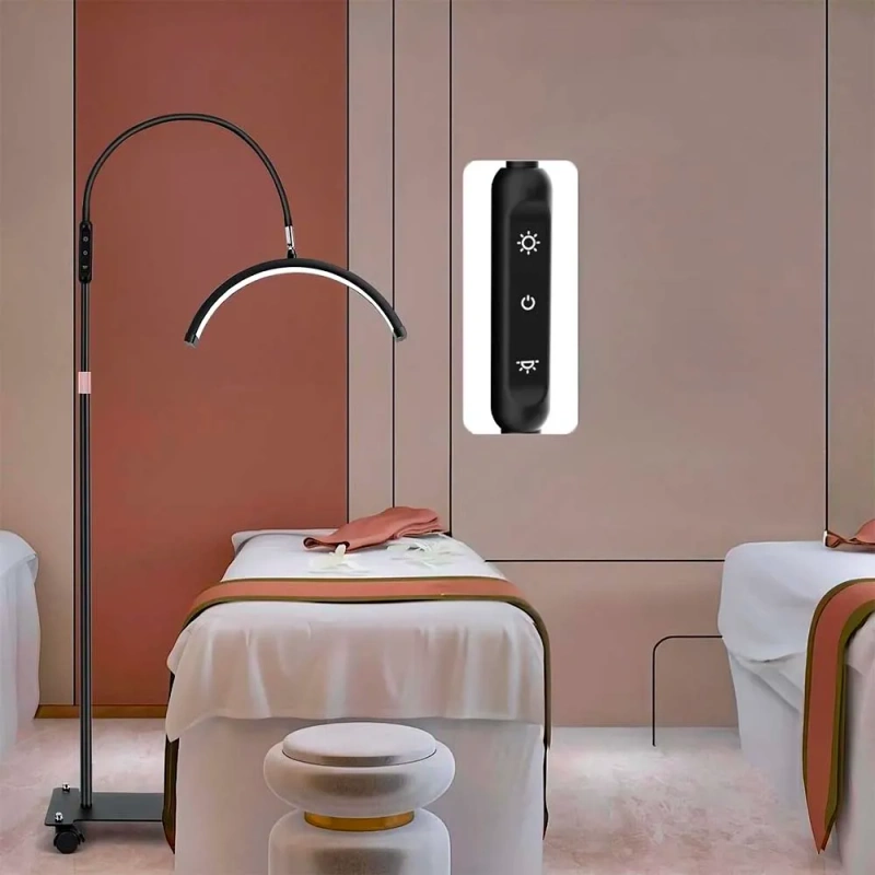 Lampa Kosmetyczna LED Moon Giętka 20W na Kółkach Mobilna do Paznokci Rzęs  