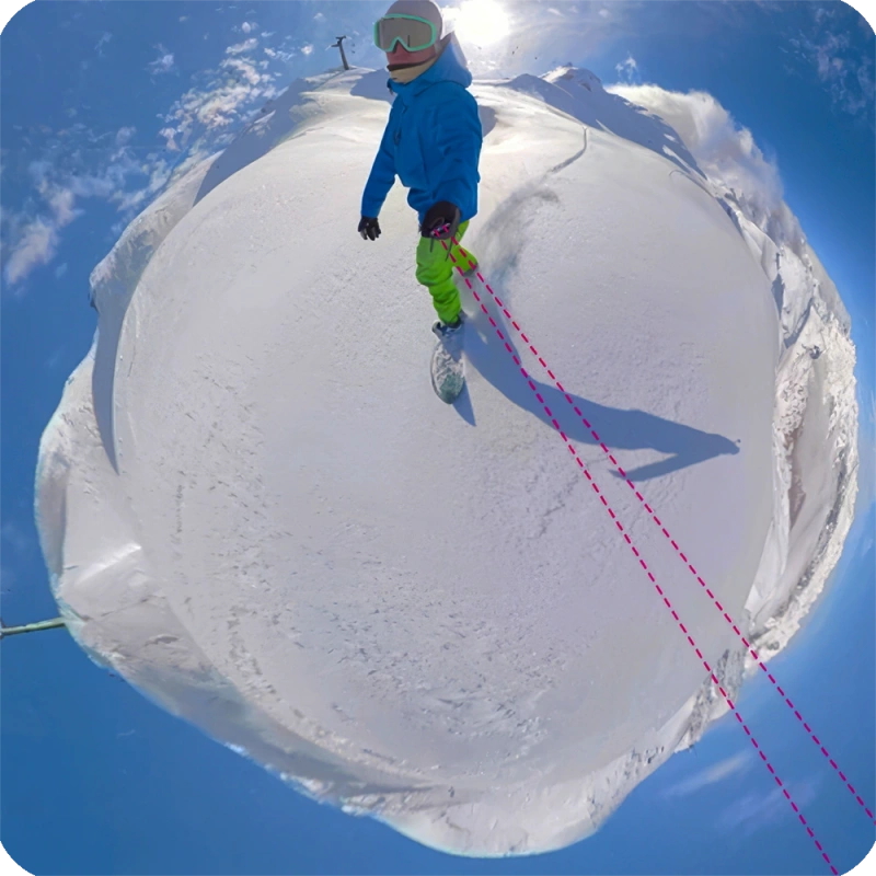 Uchwyt Monopod Statyw do Insta360 GoPro Invisible Selfie Stick 121cm + GRATIS! Zestaw montażowy 3M