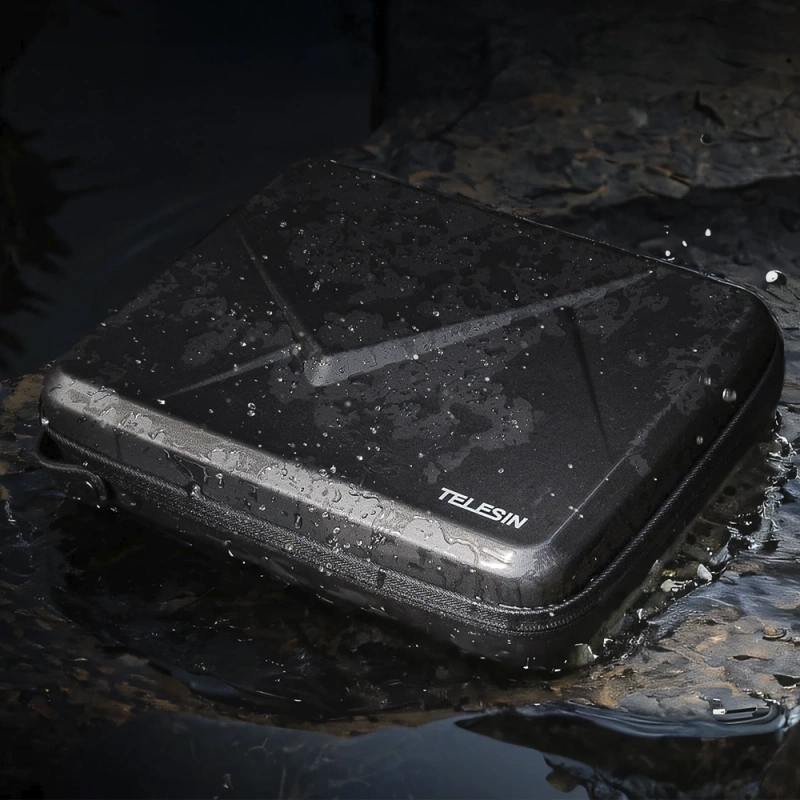 Walizka Etui Case Telesin do Kamery Sportowej DJI Action 5 4 3 + GRATIS! Zestaw montażowy 3M