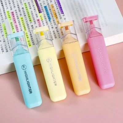 Zakreślacze Pastelowe Zestaw Zakreślaczy 4 Kolory HIGHLIGHTER PRO