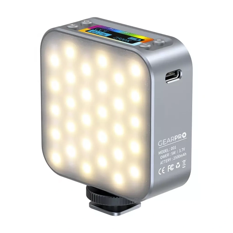 Lampa Fotograficzna Video RGB / Bi Color LED Dwustronna Aku 2500mAh