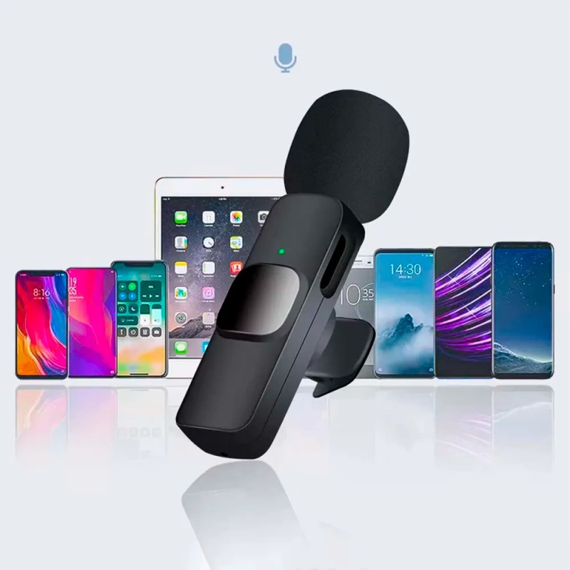 Mikrofon Do Telefonu Krawatowy Bezprzewodowy USB C Android / IPhone 17 16 15 14 13 12 