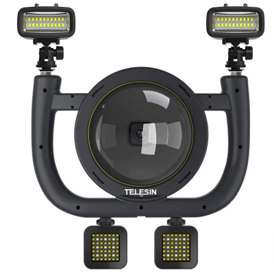 Obudowa Wodoszczelna Port Dome do GoPro 13 12 11 10 9 + GRATIS! Zestaw montażowy 3M